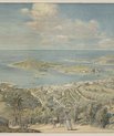 St. Thomas by og havn. Anskuelsestavle nr. 12014 fra 1910